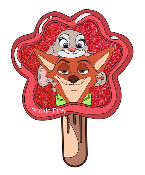 Nick and Judy Popcicle Pin